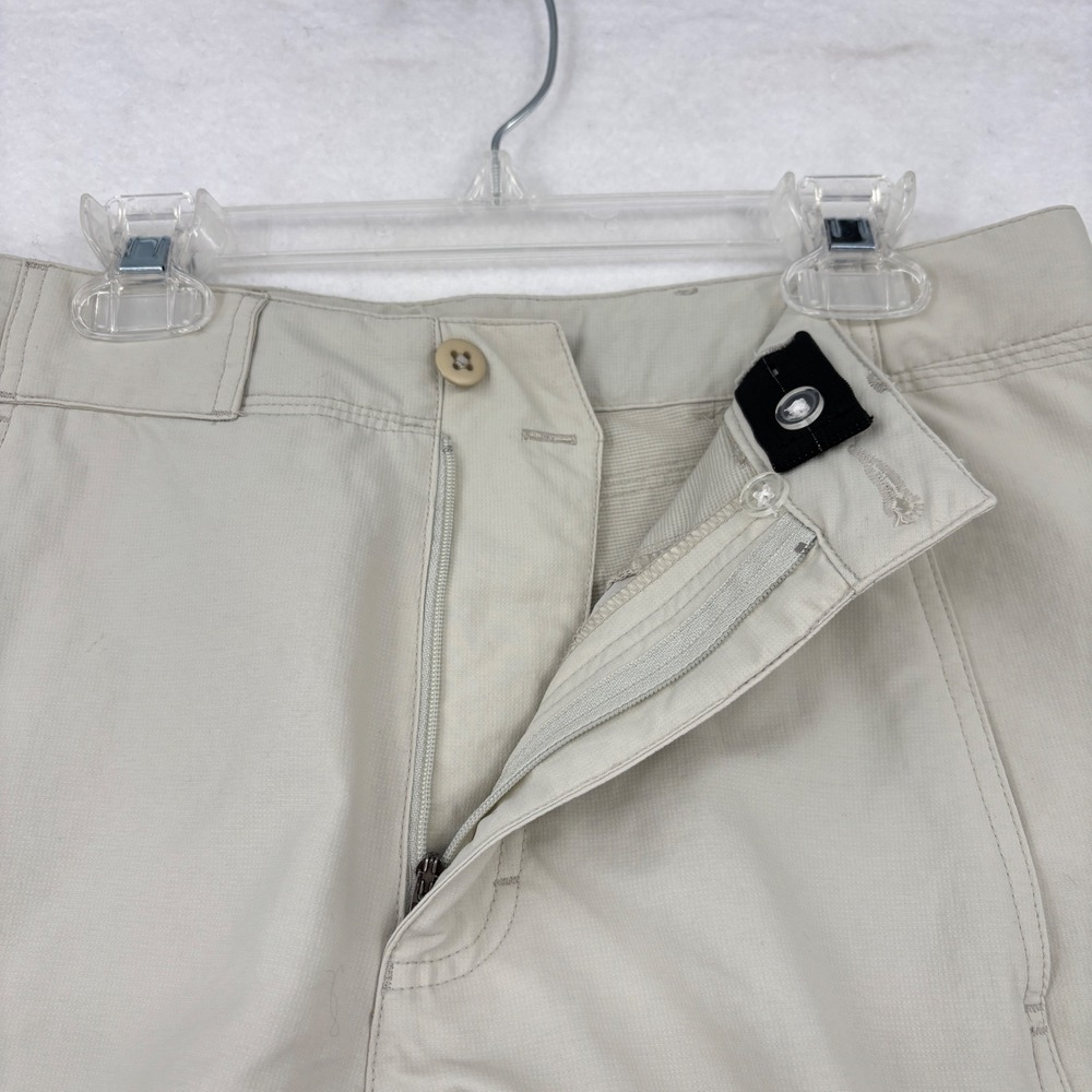 Royal Robbins Hiking Shorts Womens 4 Tan Nylon Lightweight Outdoor Utility - Picture 2 of 11